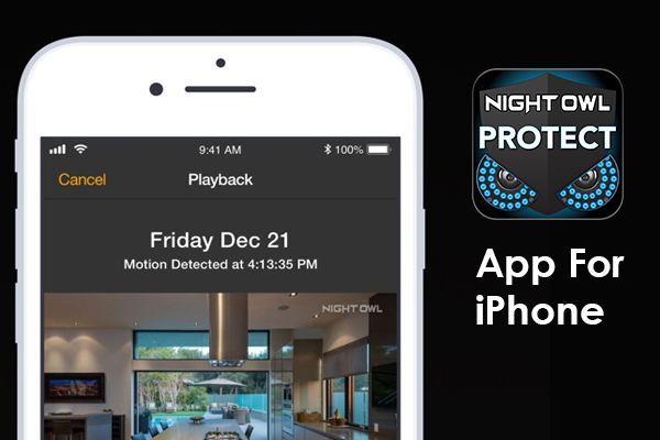 Night Owl Protect App for iPhone